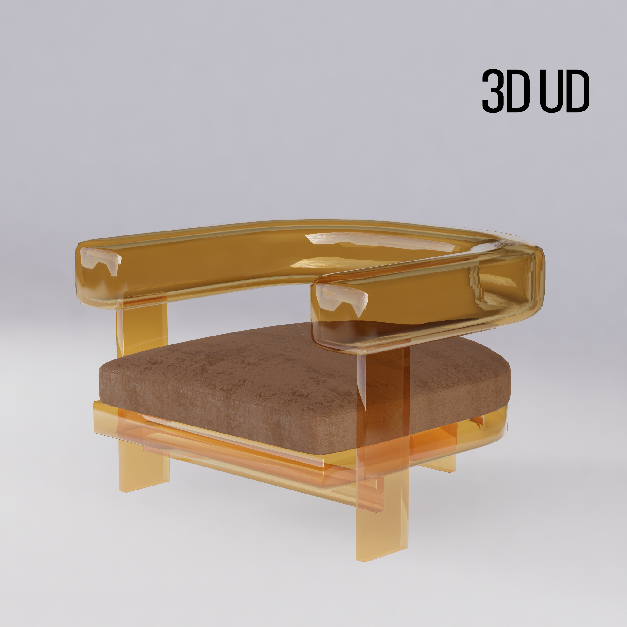 glass armchair