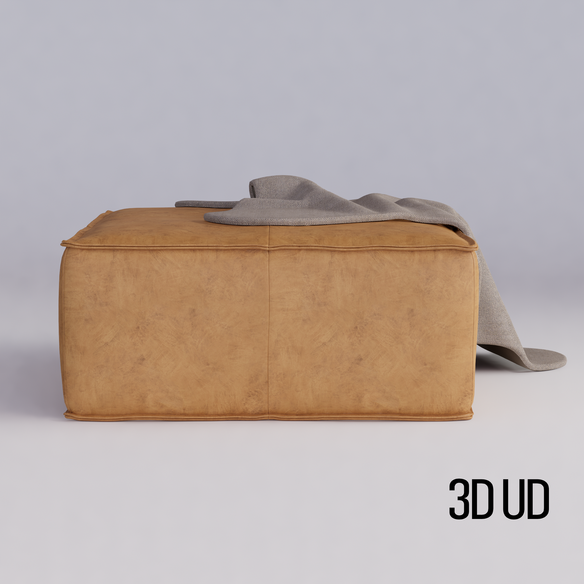 Joybird Lyle Leather Ottoman