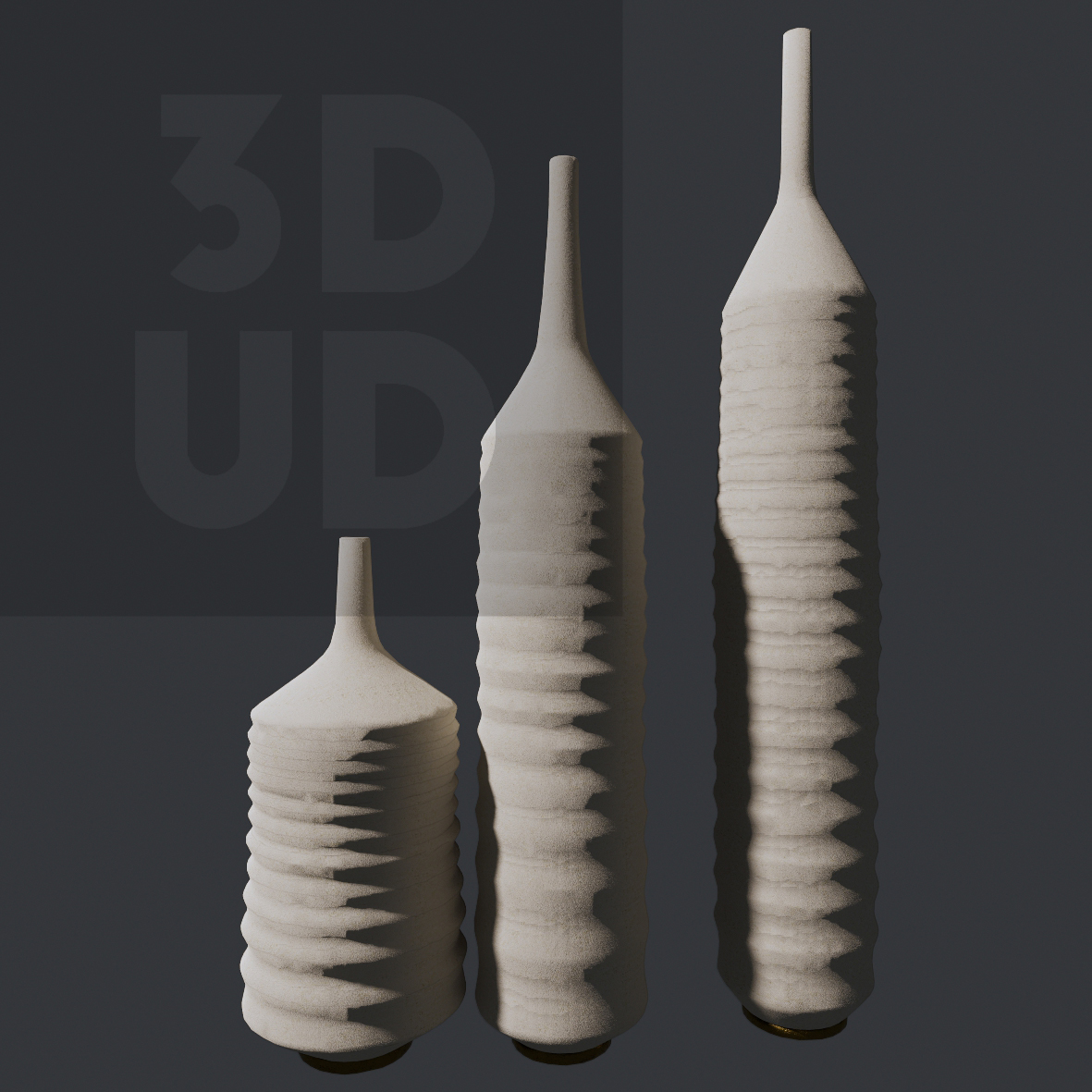 Concrete Vases Set