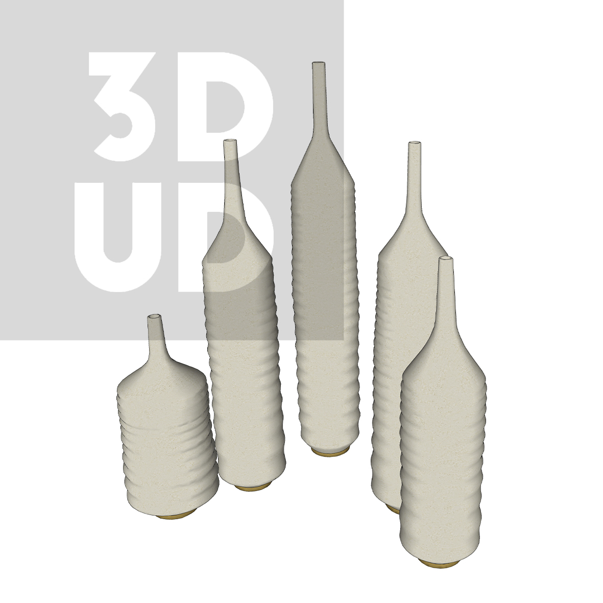 Concrete Vases Set