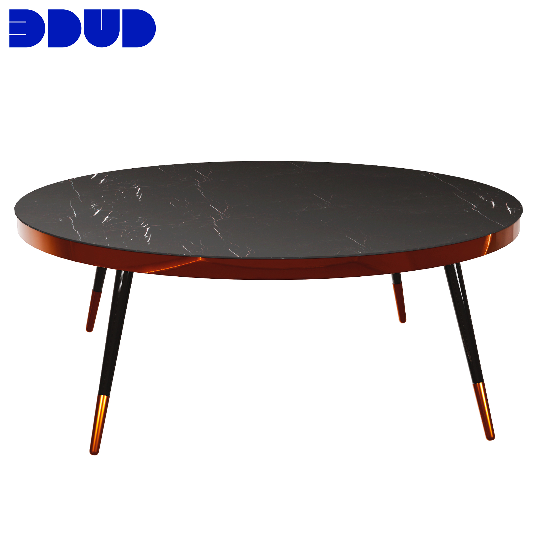Круглый журнальный столик из стали и керамики CT1015-3AA 2068