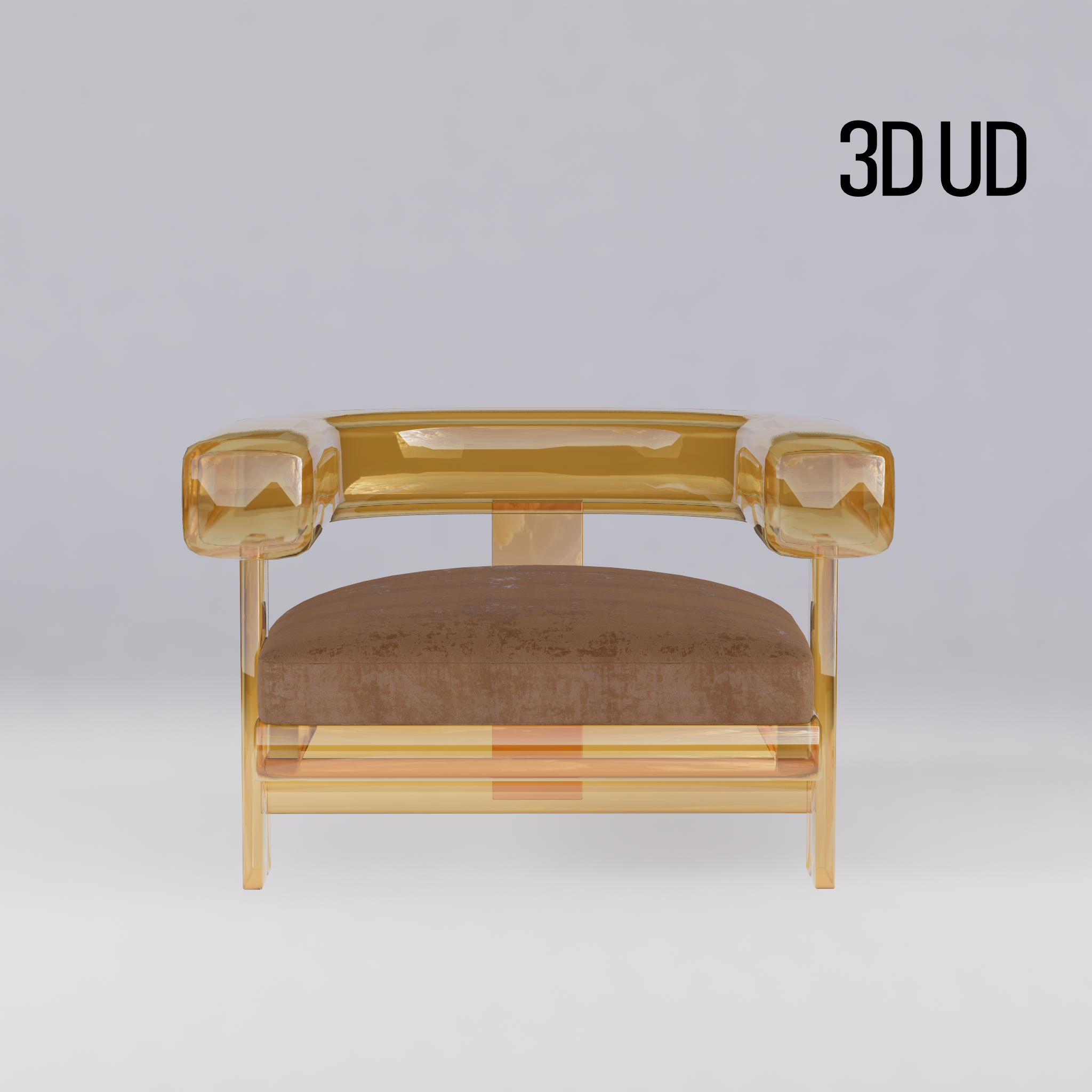 glass armchair
