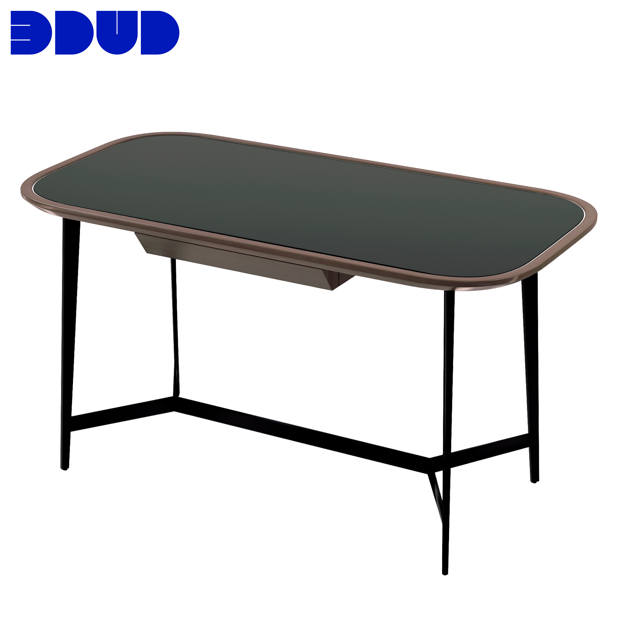 Письменный стол Angel Cerda MQ2002DK /3137 орех и черное стекло