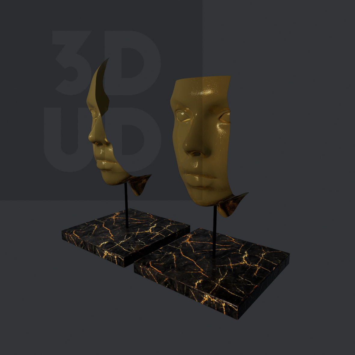 Face Sculptures Set