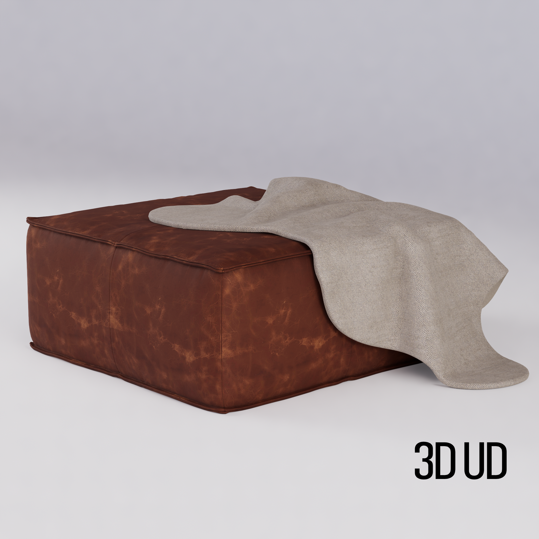 Joybird Lyle Leather Ottoman