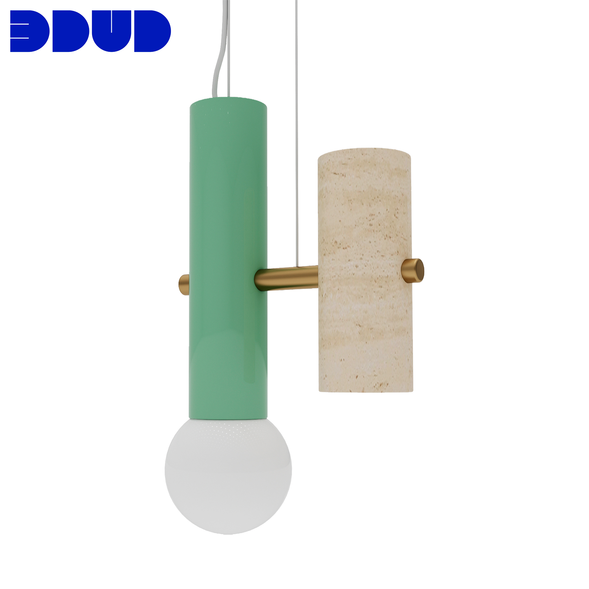 Contemporary Art Deco Pendant Lamp Pyppe Single I