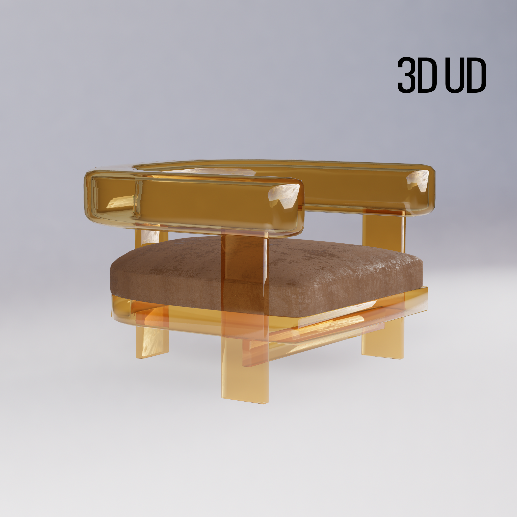 glass armchair