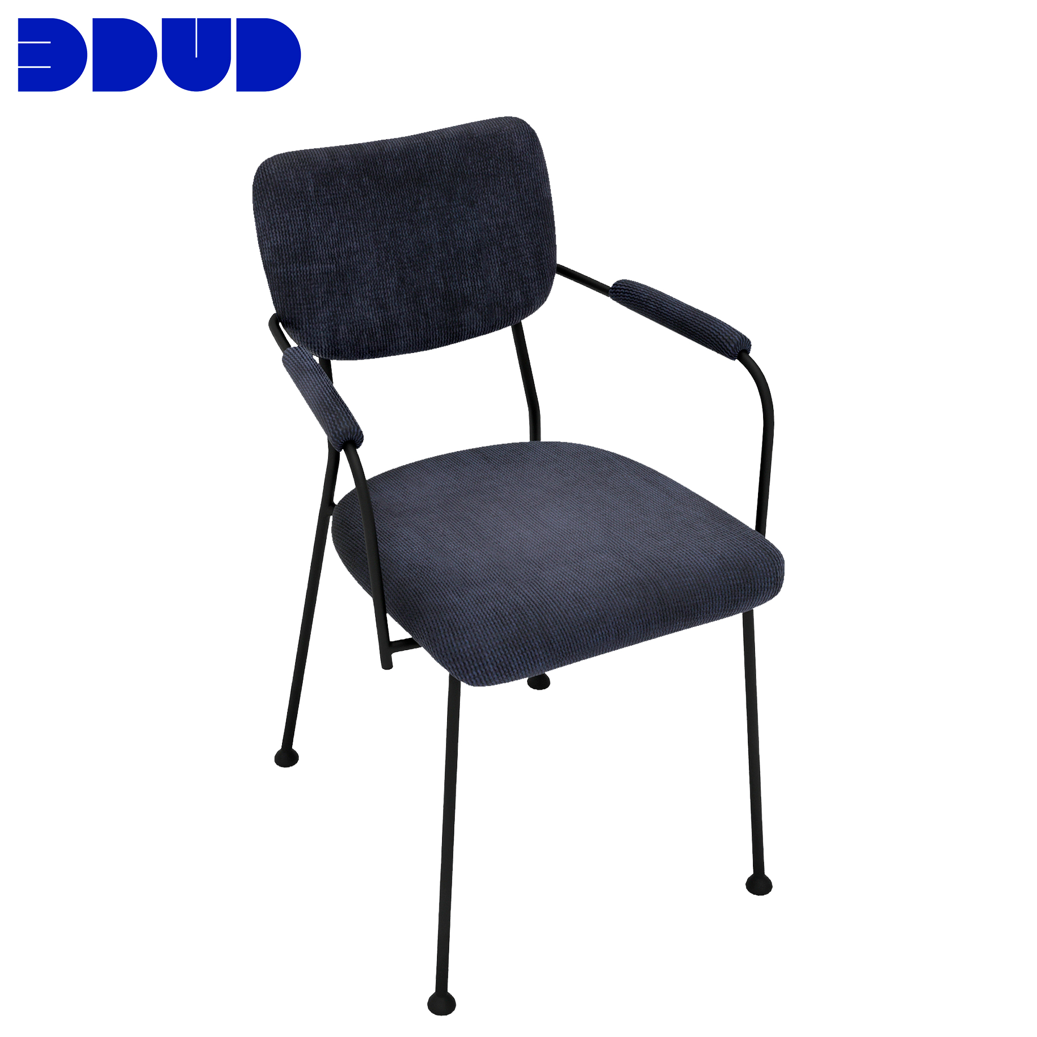 BENSON - Blue velvet armchair