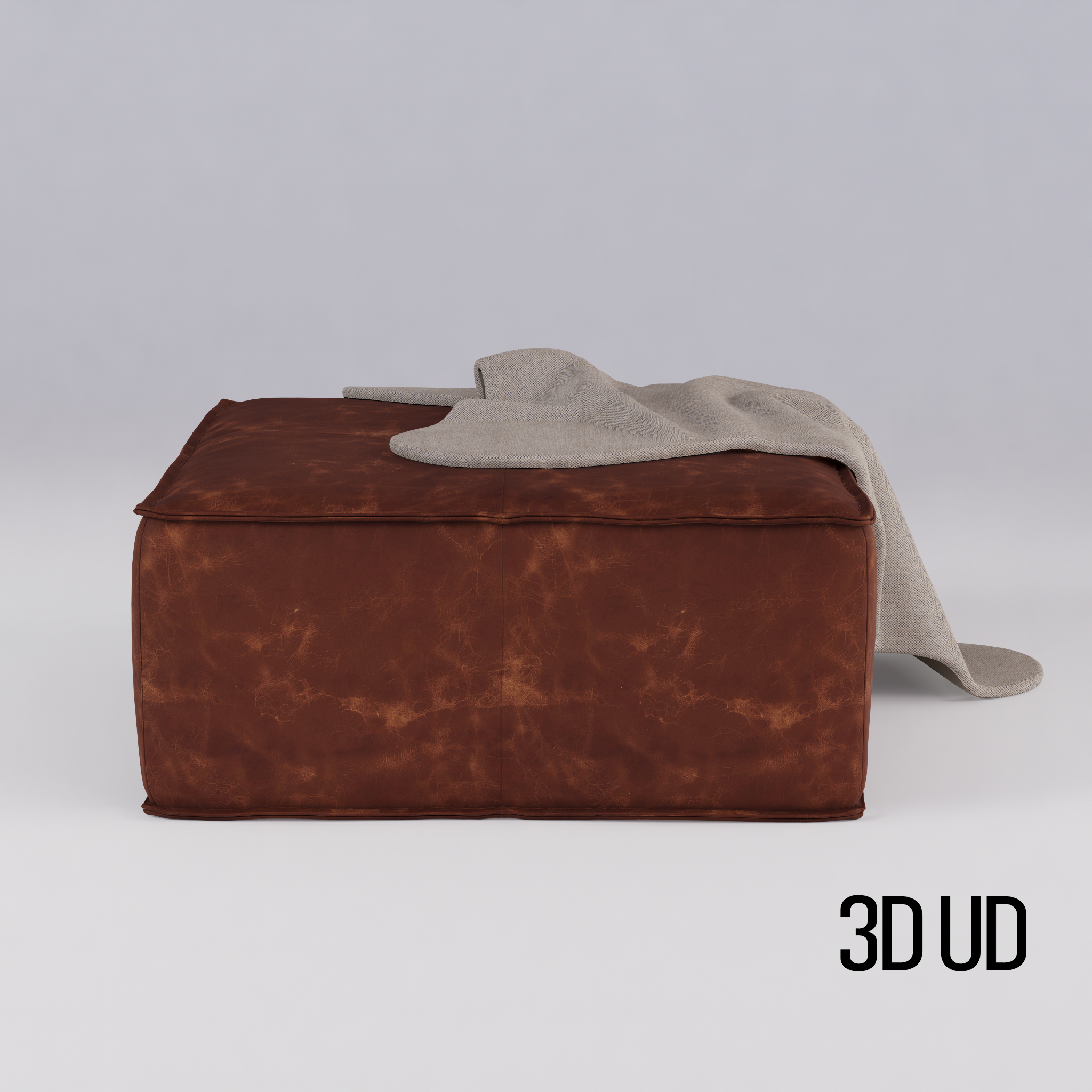 Joybird Lyle Leather Ottoman