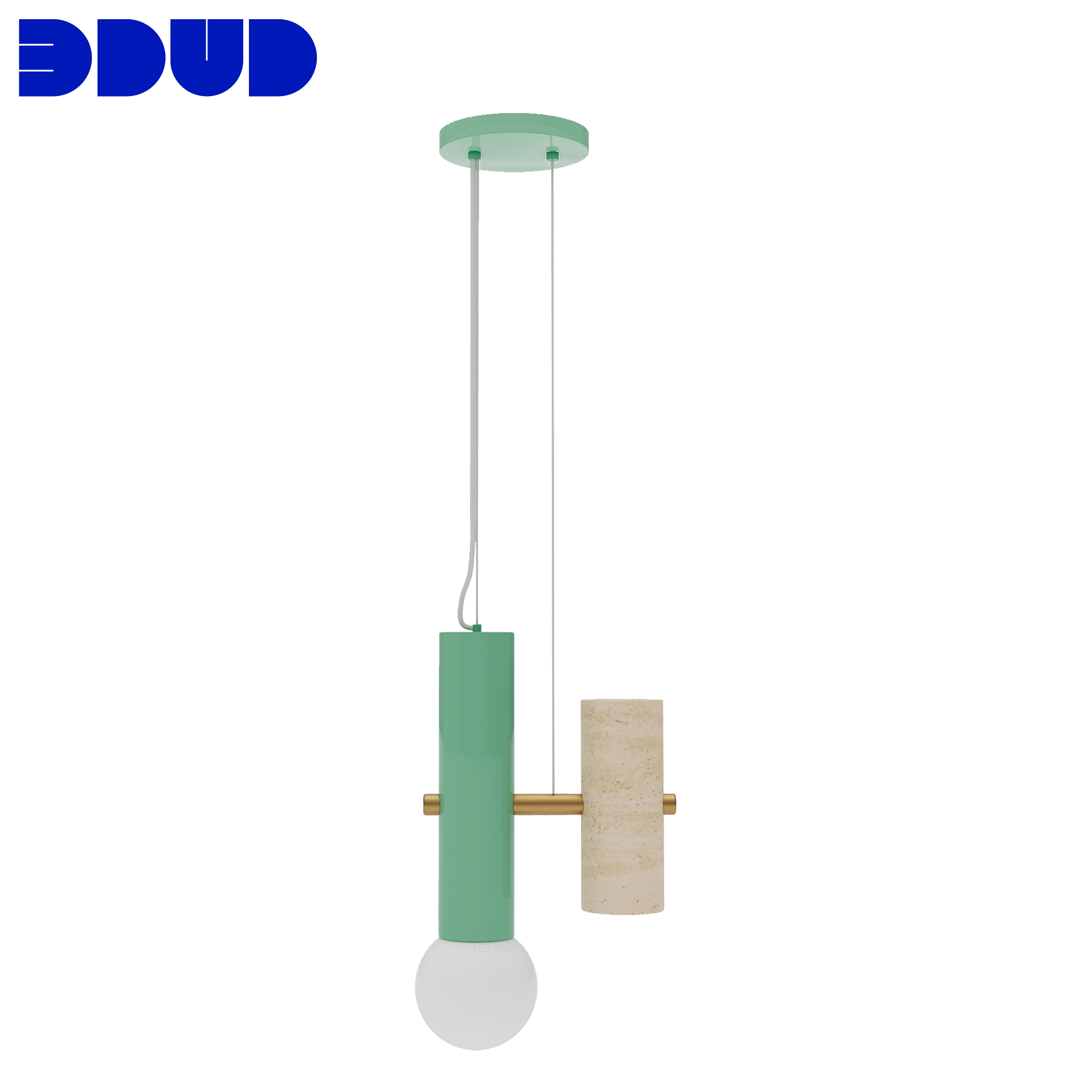 Contemporary Art Deco Pendant Lamp Pyppe Single I