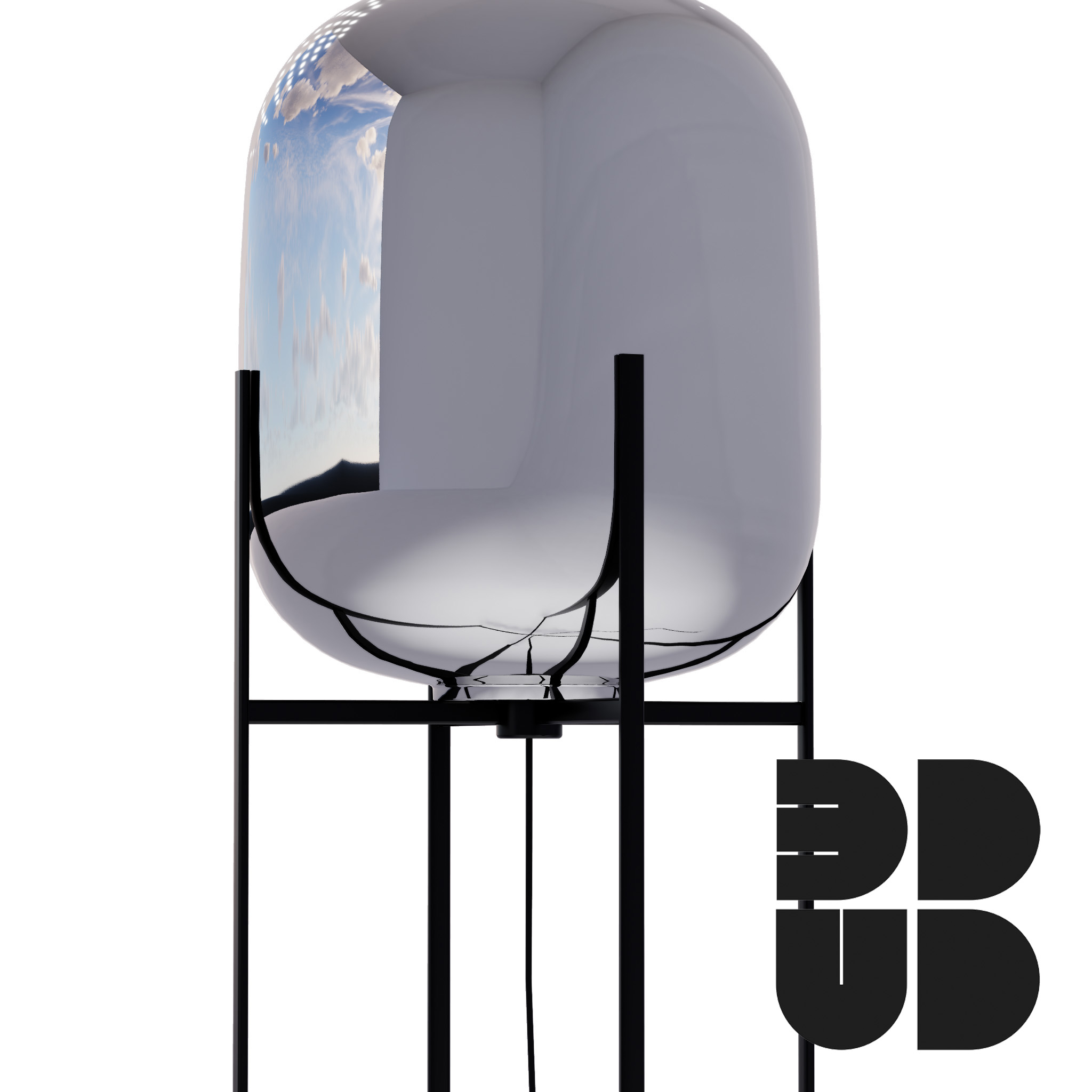 Торшер DeLight Collection Floor lamp 9355F black/smoky