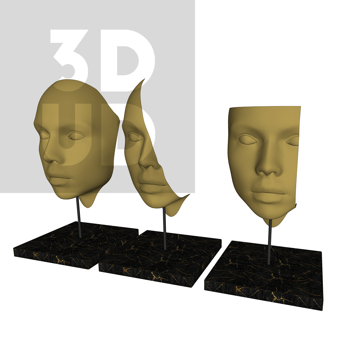 Face Sculptures Set