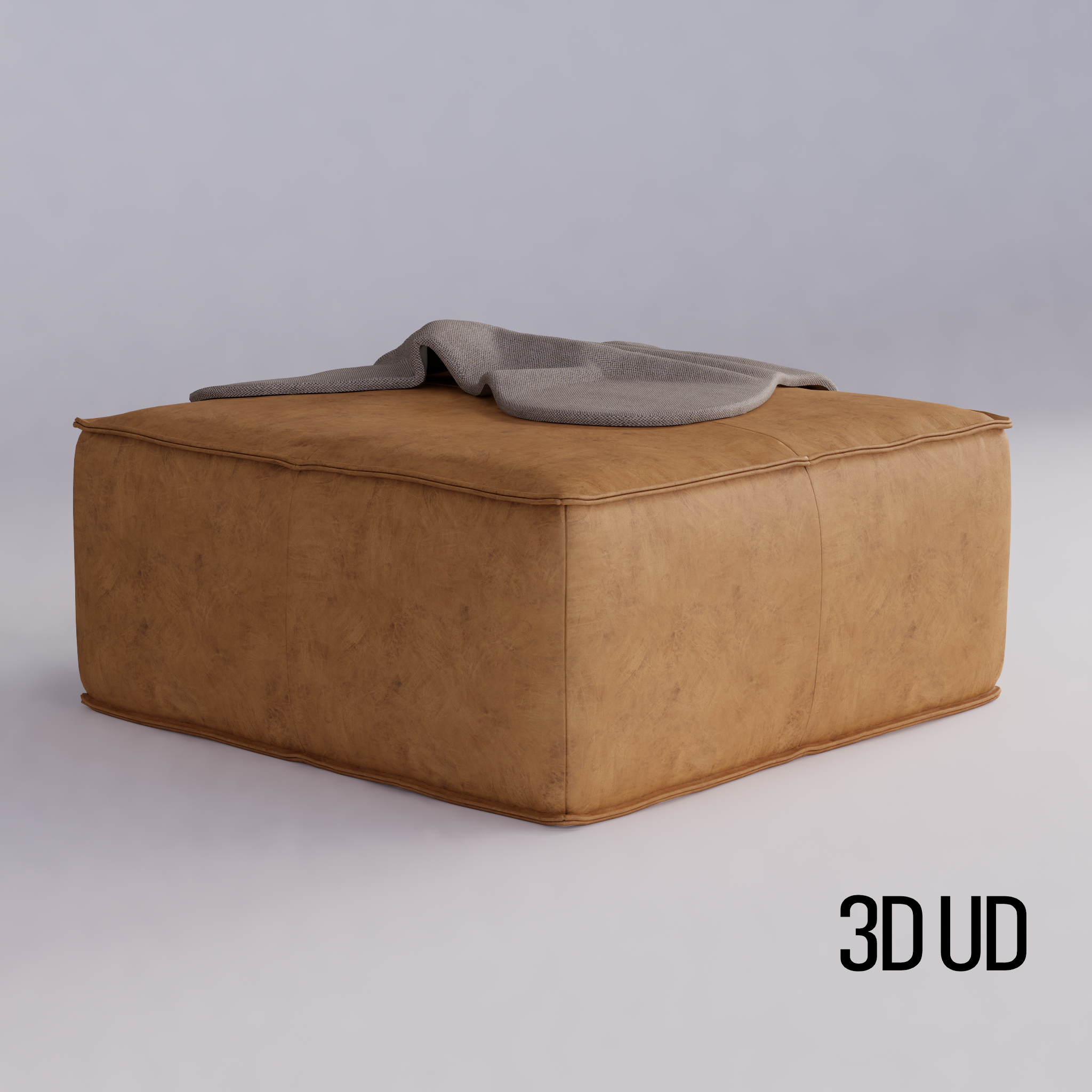 Joybird Lyle Leather Ottoman