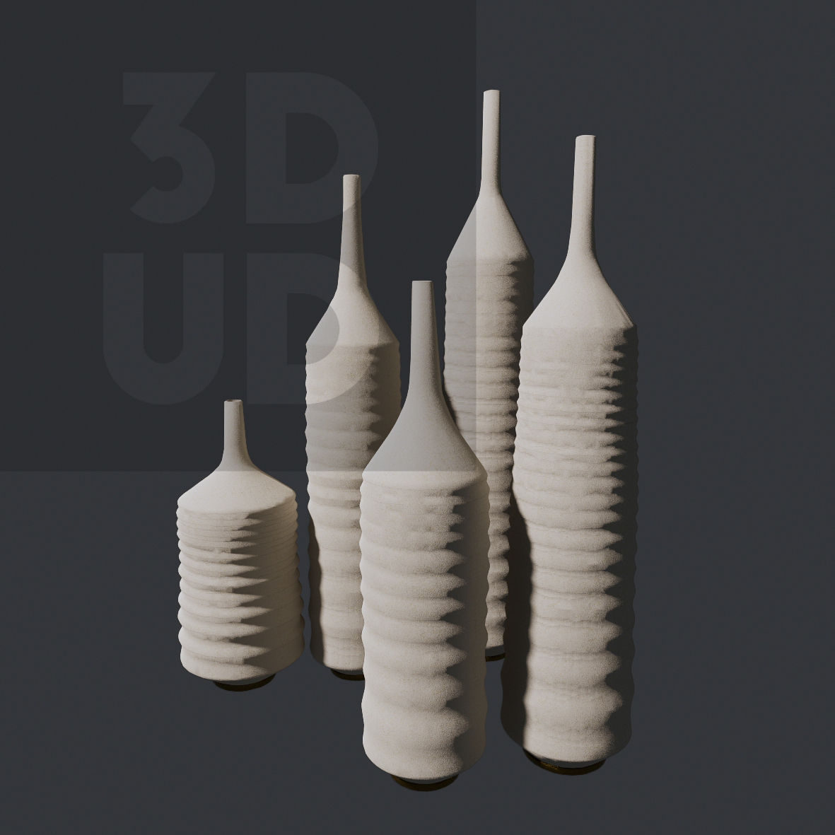 Concrete Vases Set